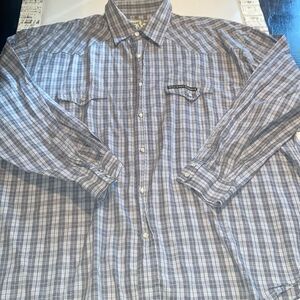 Jesse James Workwear Plaid Pearl snap Shirt West Coast Choppers 2XL